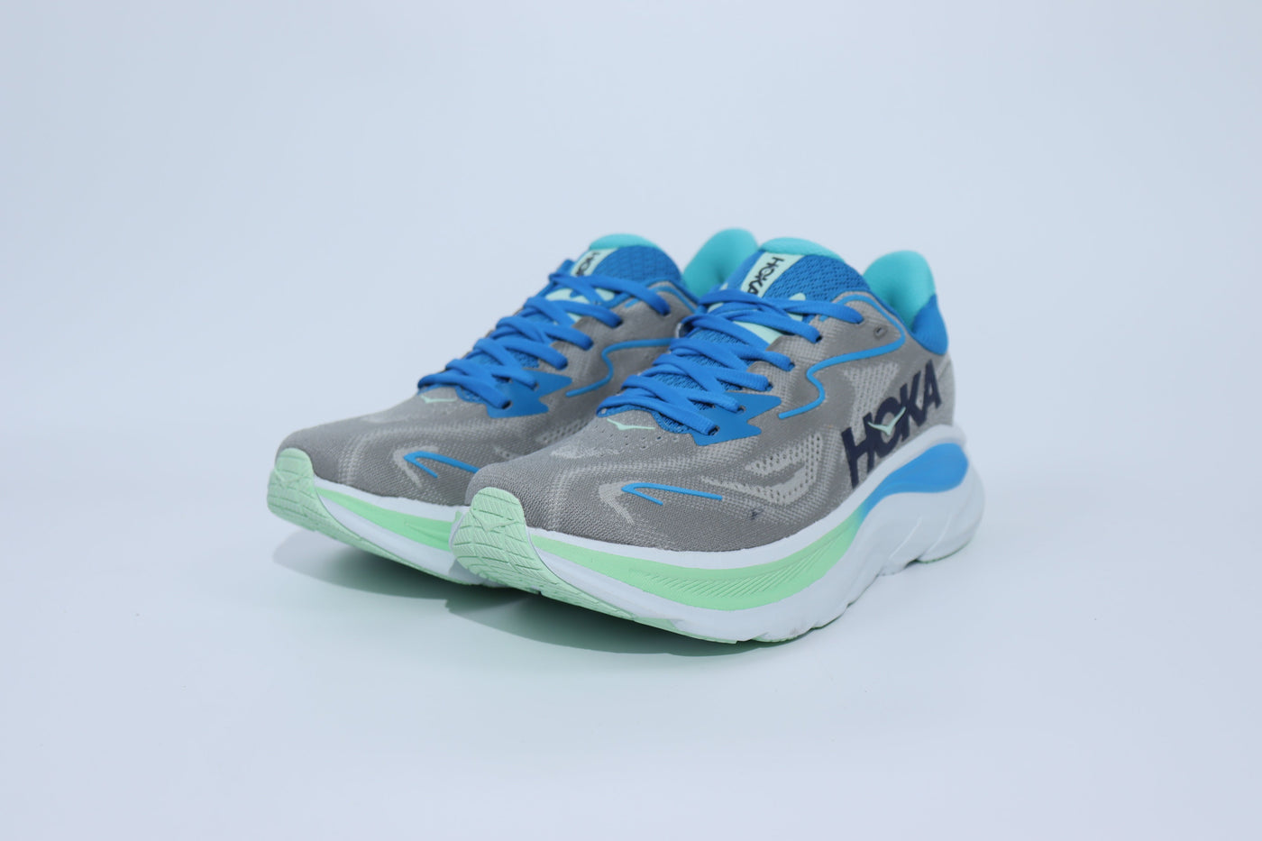 Clifton 10 - HK Unisex Sneakers - Grey Mint