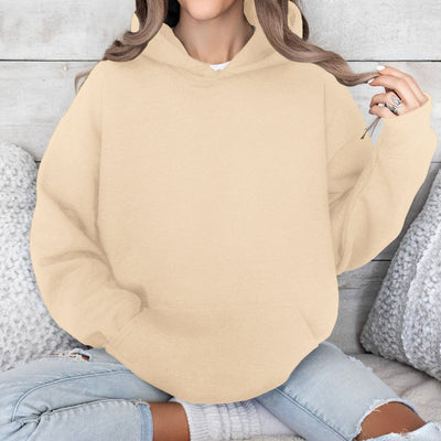 Loose Multi-Color Hooded Sweater