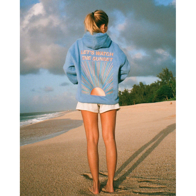 Printed Hooded Sweater – Unisex Casual Style