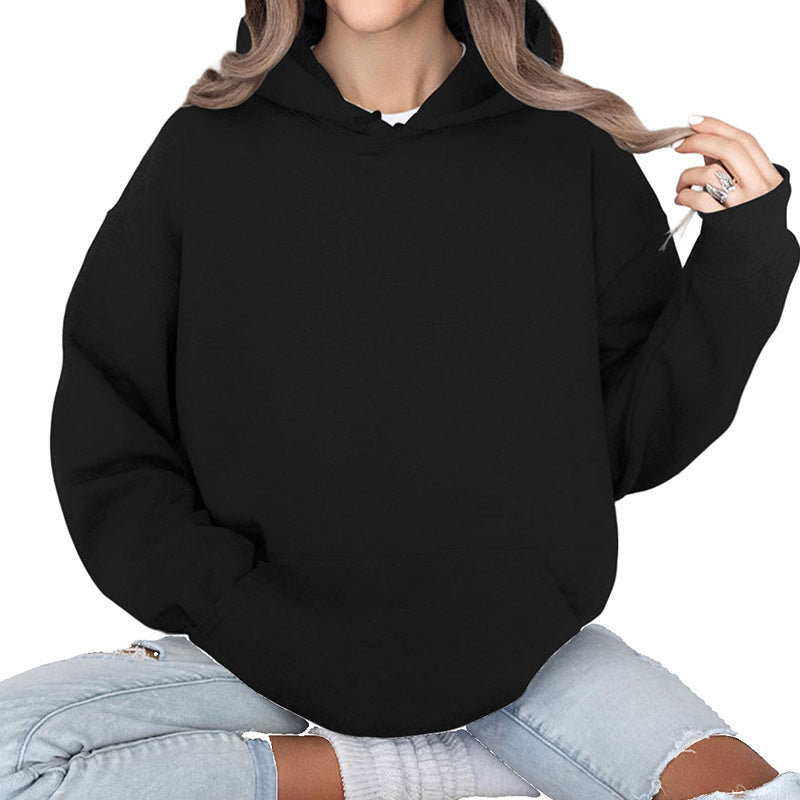 Loose Multi-Color Hooded Sweater