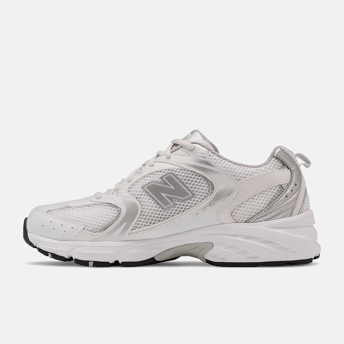 NB 530 - WHITE with SILVER METALLIC