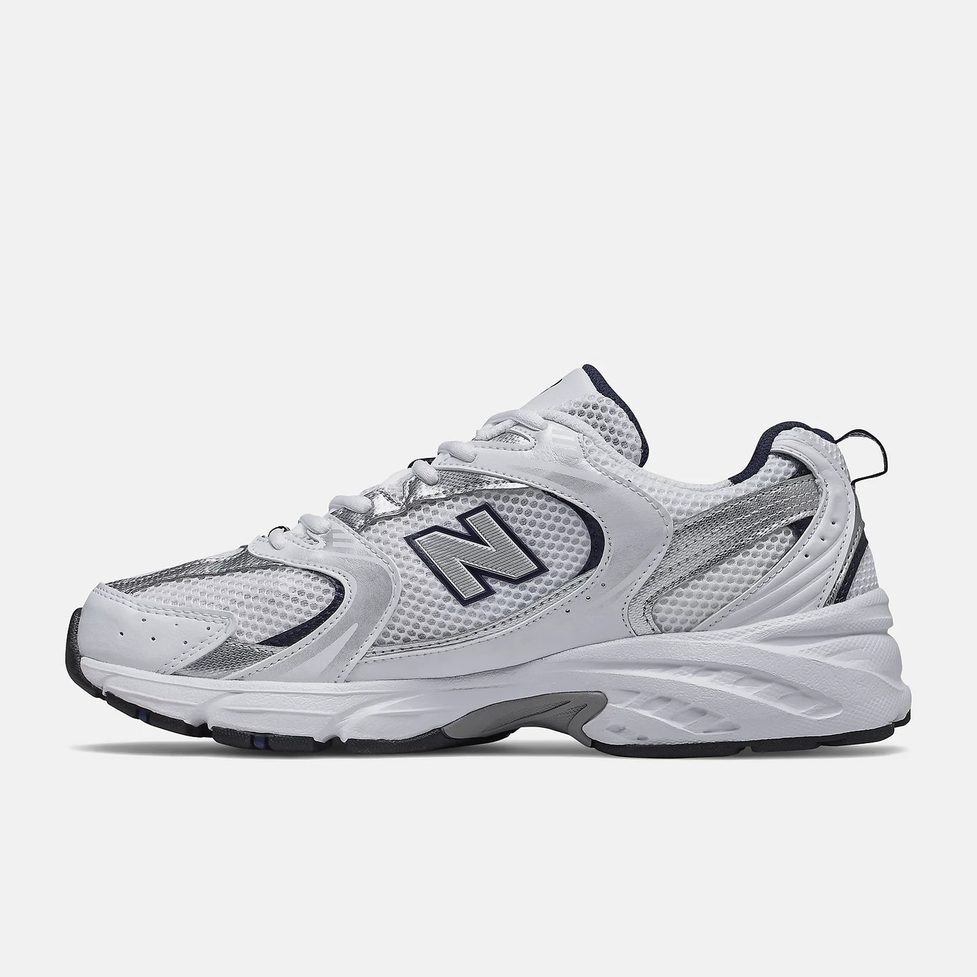 NB 530 - WHITE with NATURAL INDIGO