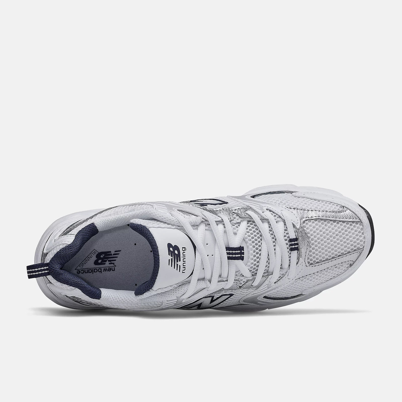 NB 530 - WHITE with NATURAL INDIGO