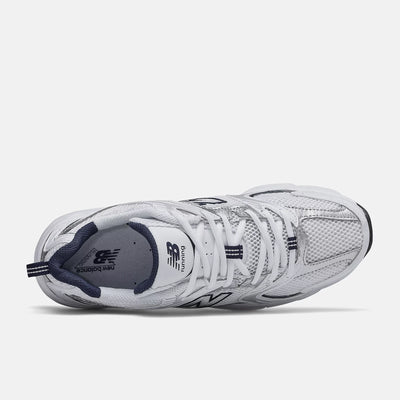 NB 530 - WHITE with NATURAL INDIGO